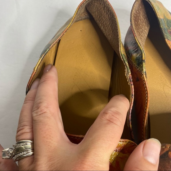 Patricia Nash Fia floral leather multicolor Loafers 6.5 - Picture 9 of 15